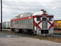 CP 91 is a Budd RDC-2 retained by CP Rail for MoW and other service; it was formerly CP Dayliner 9108.<br>
Photograph taken on a day when it was in CP's Quebec Street Yard in London ON. <br><br>
Renumbering to CP 91 occurred late in 1978; a lot of CP's passenger equipment transferred to VIA Rail around that time.<br> It remained in service with CP Rail until 1996, then was stored at Calgary.<br>In 2008 it was donated to the Alberta Central Railway Museum in Wetaskiwin <br><br>
Most information from trainweb.org oldtimetrains.  