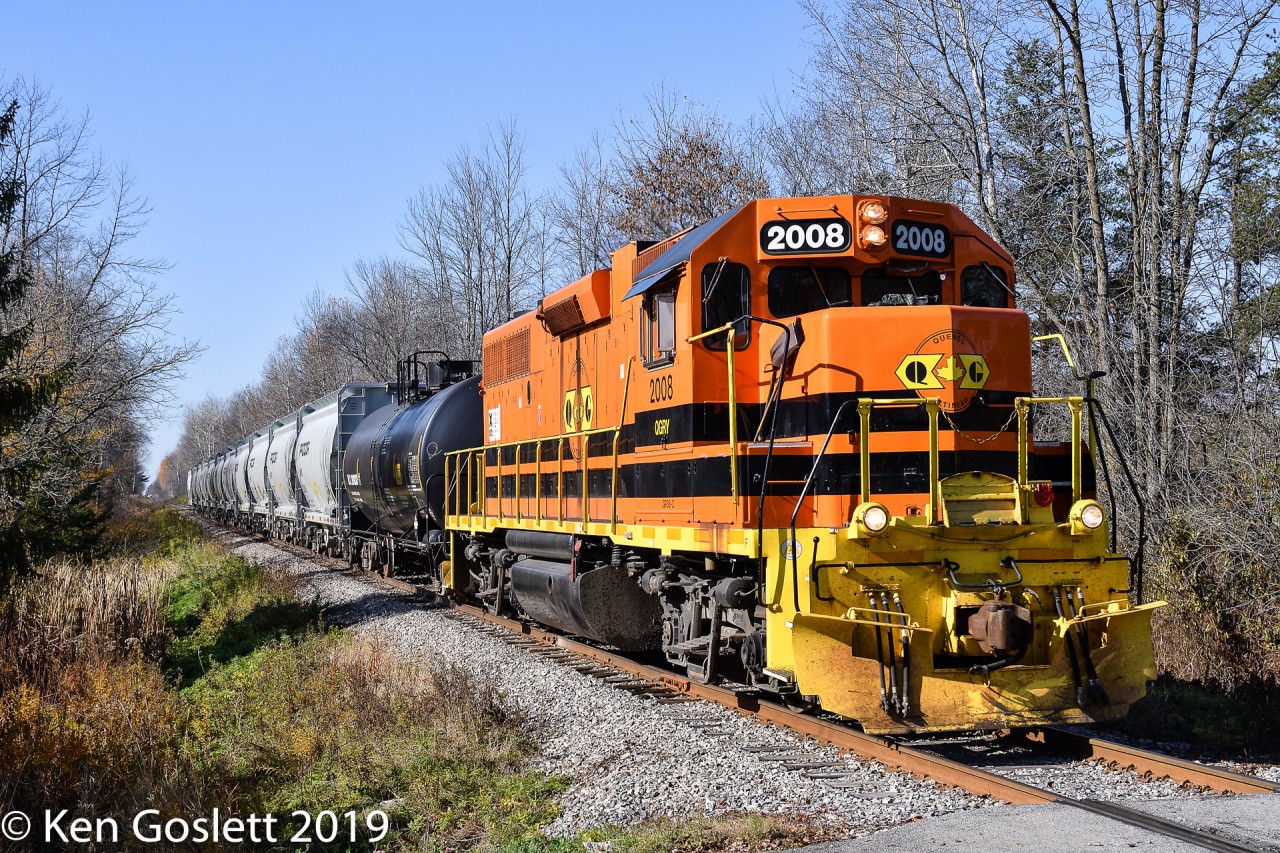 With one load of sodium chlorite and the balance sodium chlorate QG 2008 heads for Ste-Therese.