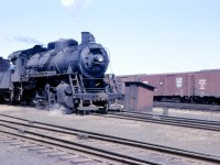 In the spring of 1959, steam operations in southern Ontario were winding down--finding this active former GTW 0-8-0 working Hamilton was good fortune! She was built for GTW in 1923 by Alco in Schenectady, NY and likely transferred to Canadian lines during World War II.