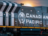 Solitude at Ogden. The moon rises above Canadian Pacific 6644 on Remembrance Day 2019 in Calgary, Alberta.