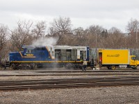 RLK 4001 getting a bit of love and care in Stuart one February afternoon. I saw the fuel truck out fueling the CN yard power last week which reminded me of this encounter.