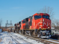 CN and CSX have new intermodal service, and Michael Berry shared <a href="http://www.railpictures.ca/?attachment_id=39124" target="_blank">a shot from Beaconsfield, QC</a>. No one had shared a shot of the containers running on 422 or 421 yet here in Ontario, so figured I'd share this shot of 422 departing Port Robinson on Sunday. There was a pretty good string of containers on the head end, all single stacked for some reason. Many of the containers were Maersk, for those interested in that kind of thing. This power came of the previous day's 421, on which 3231 was the mid-train DPU.