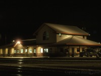 Close to midnight at the Lillooet Station on a cold and windy 12th of April in '95. Passenger service was shut down in 2002 and CN took over one year later. At the time, a politically sensitive issue, to say the least.    
