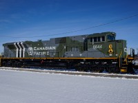 Roster shot of CP 6644 (renumbered from 7024) wearing the crowd favourite World War II Memorial scheme.