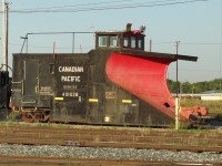 On September 20, 2016 while at Agincourt Yard assisting CP Work Equipment in preparing Ohio crane CP 414222 for shipment from Toronto to Winnipeg I captured plow CP 401028. At the time, the plow was coupled to Jordan spreader CP 402894 and parked on a stub track near the locomotive service facility. A year earlier on October 20, 2015 I was at CP Weston shops in Winnipeg where they had several plows inside being evaluated for potential repairs. I'm not sure if a plow refurb program was ever undertaken. I do know that several Jordan spreaders were refurbished and upgraded to have hydraulic controls instead of air cylinders.