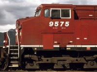 CP 9575, a GE AC4400CW built in 1995 is in the yard at Golden on CPs Windermere Sub. Rebuilt as #8028 in 2018.