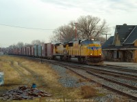 So I did have an action photo of this pair... I found <a href=http://www.railpictures.ca/?attachment_id=37859 target=_blank>this pair in St. Thomas two days later</a> as I scoped out St. Thomas en-route to Sarnia (I was hoping for something different i'm sure). To have an action photo and a terminal photo of this pair really aren't all that bad. I imagine both of these are in danger of being replaced with the dreaded GE invation. Ingersoll was my go-to railfan spot, despite being 45 minutes away.. I loved the action there. Not many towns where trains go through full speed (and NS freights did 70 MPH). Further, the horn show for westbounds.. oh boy. I was with friend David Graham, here's his video <a href=https://www.youtube.com/watch?v=tItgHi9cVe8 target=_blank>https://www.youtube.com/watch?v=tItgHi9cVe8</a> Now you hear and see why I went to Ingersoll. :)