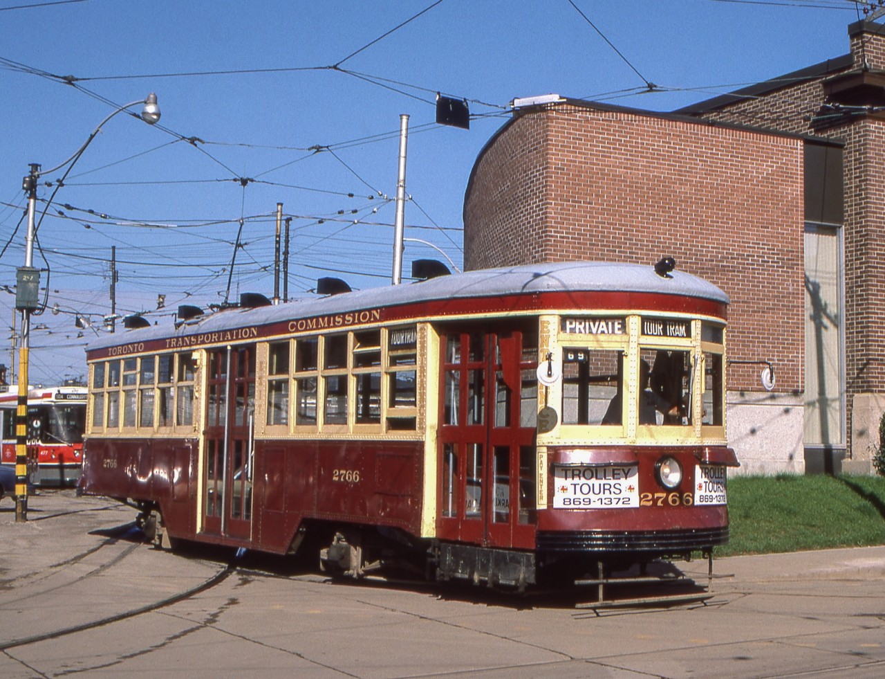 TTC 2766 is in Toronto in August 1986.
