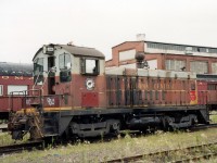 There aren't too many photos of WC 900 out there.  Algoma Central SW8 140 was 1 of 27 AC units acquired by the Wisconsin Central on January 31, 1995.  Looking forlorn and forgotten behind the AC shop, we figured she wasn't long for the world considering there was another WC switcher working the yard.  After some internet sleuthing I found it was sold to Independent Locomotive Service and is now ILSX 900.  It got some tender loving care at ILS, was repainted solid maroon and spent years on the Chicago Terminal Railroad. However, it looks like it's down on its luck again and now covered in grafitti and stored in Minneapolis, MN.  Hopefully ILS will find another use for it. 