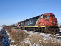 A beautiful sunny but cold winter's day today and a beautiful leader (from a photographers standpoint) heading east out of Sarnia, ON., on 509 back to London.