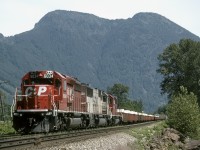 CP 6034, SOO 6003 (now CITX 6003) and CP 5855 - westbound at Agassiz on CPs Cascade Sub. 