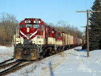 January 20, 2010. I couldn't resist the nice sunny day and opted to take the afternoon off and go search for the OSR Woodstock job.  As I headed for Beachville I found them heading to Woodstock.  After interchanging with CP I followed them back west, capturing one of my all-time favourite OSR shots in Beachville.  OSR 182 and 378 look great in the afternoon winter sun, with a good looking train without an autorack in sight.  182 is currently assigned to the Guelph Junction Railway.  10 years later I post this photo... it was a nice sunny day today too.  I should have went to Woodstock.