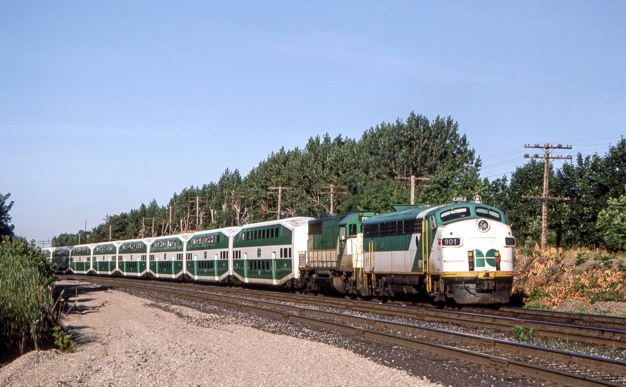 GO 901 is in Scarborough, Ontario on August 12, 1985.
