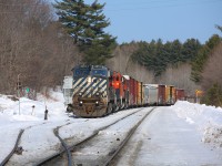 450 has parked its train at Martins and is now waiting in the siding for northbound detour 131 to pass.  This was a beautiful day to be out with my young son and we met a number of friendly railfans throughout the morning and afternoon.  The next day my three year old asked how his new friend, Wayne, was doing...