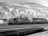 CP 3110, a GP38-2 and 5010, an SD30ECO rebuilt from CP 5728, were switching the yard at Ashcroft on CPs Thompson Sub. Info courtesy: CPRDIESELROSTER