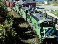 The summer of 2002 would find myself and a fellow railfan traveling to eastern Canada. After waking up in a motel not far from the yard in Sherbrooke we headed over to see if anything had arrived over night. As luck would have it MMA's daily through train was getting ready to head east after working the yard. The trio of worn looking former BN C30-7's were certainly something to see and hear as they left town. At the time the station here was in sad shape but I believe it has since been restored. Sadly the MMA is long since history along with the CDAC that came before it. Today even the CMQ is history, which picked up the pieces after the MMA went out of business. Hopefully CP can give this line a bright future now that it is back in the original owners hands.