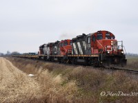 Train 509 is somewhat unpredictable when it comes to power and this was certainly a surprise to see these three leading train 509 back to London, ON.