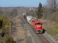 Pulling up to Guelph Junction seeing SOO 4410 leading long hood forward with a cut of cars for interchange with the Guelph Junction Railway, it was a bit of a buzzkill knowing it won’t lead in the great sun back to London but at least 3129 that was up front for the westbound trip back was a great matching unit for 4410 especially in elephant style. Interesting how the SOO GP38-2 blends in with the CP 3129 and the covered hoppers upfront. 