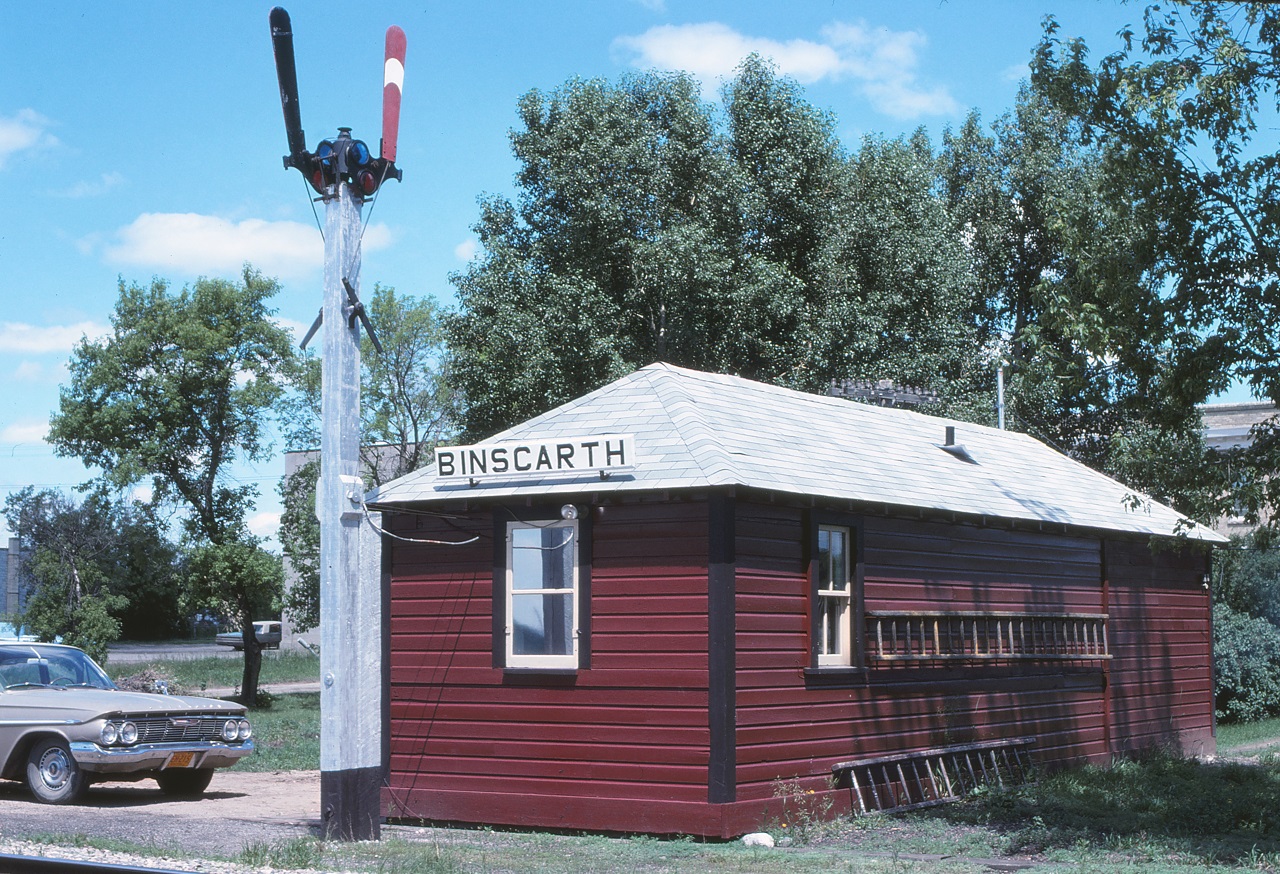 The Binscarth, MB station was "right sized" for the town it served.