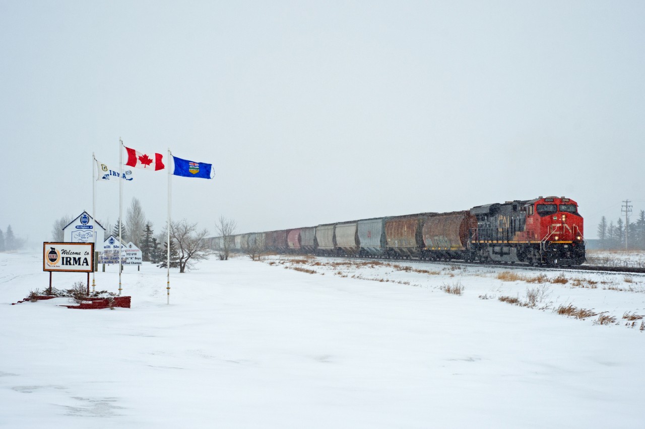 Welcome to the village of Irma Alberta.  Situated along the always busy CN Wainwright Sub, Irma was first established in 1908 when the GTPR arrived in the area.