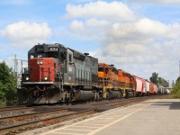 Fond memories of more carefree times. The end of my day shift always meant checking the status of GEXR 431 and hopefully heading out on a quick chase before going home. It was also a sad time knowing that the Goderich Exeter only had a few months before retrenching itself back into its former self when it's trackage didn't extend further east then Stratford. At that time most freight operations over the east end of the Guelph subdivision would become nocturnal. A friendly wave from the head end crew was nothing uncommon, most were always friendly. I miss 3054 "Canada's tunnel motor", happily it is alive and well today on the Buffalo Pittsburgh, now repainted back into full SP paint and still carrying GEXR reporting marks. 