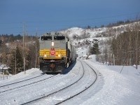 CP 7019 (rebuilt from SD9043MAC engine 9123) leads a lengthy train 112 through Sudbury.  As numerous people have mentioned, these units are very sharp!