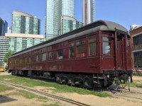 Former Canadian Pacific Sleeper/Solarium car Cape Race on display at the Toronto Railway Museum.
