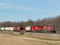 8779 leads rather short 254 southbound on the Hamilton Sub towards Welland Yard, where they would work before continuing on to Buffalo. I shot <a href="http://www.railpictures.ca/?attachment_id=41093" target="_blank">8779 leading the northbound trip on 255</a> earlier this month, so at some point in the past couple of weeks they wyed the power somewhere. This is unusual for 254/255 (which has the same units assigned to it for weeks/months at a time) as I've grown accustomed to expecting one unit staying as the lead for a particular direction for extended periods of time.