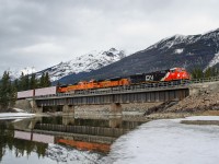 CN ES44AC 3901 leads BNSF SD70ACes 9012 and 9247 across the Fraser River at Redpass, BC with M348's train. BNSF is currently repaying CN horsepower hours with 7 or 8 units between Winnipeg and Vancouver/Prince Rupert at the moment. That's not to say they won't venture elsewhere, but currently that's where they're concentrated. There are also a handful of units working on the former DMIR property.