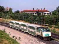 GO 514 is in Scarborough, Ontario on August 12, 1985.
