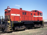 Follow-up to the photo I posted of OSRX 501 and 502, and the photo Jason Noe posted of 501 when it arrived in London in BC Rail paint.  I had assumed 501 was purchased from the BC Rail, however in looking up the history of 502 I found that 501 came from the Greater Winnipeg Water District.  502 didn't come directly from BC Rail either, having spent time at Vancouver Wharves before coming to the OSR.  The photo shows OSRX 502 parked in the yard outside the Elgin County Railway Museum in St. Thomas, ON.  You can faintly see "Vancouver Wharves" is the space between white stripes.  It's interesting how the pair were reunited after being sold off by BC Rail.  They were originally built as Pacific Great Eastern 1001 and 1002 and now are both preserved at the Waterloo Central Railway.  I suppose one may become a parts source but time will tell.   