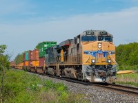 CP 143, on the CN Stamford Sub with UP and CSX power, heads towards Fort Erie and ultimately Buffalo where it will be handed over to the CSX.