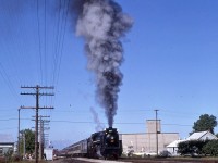 Plenty of exhaust pressure during an eastbound runpast at Jordan Station.