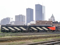 CN 6765 and 6634 are in CN's Spadina engine facility in Toronto on June 13, 1972.