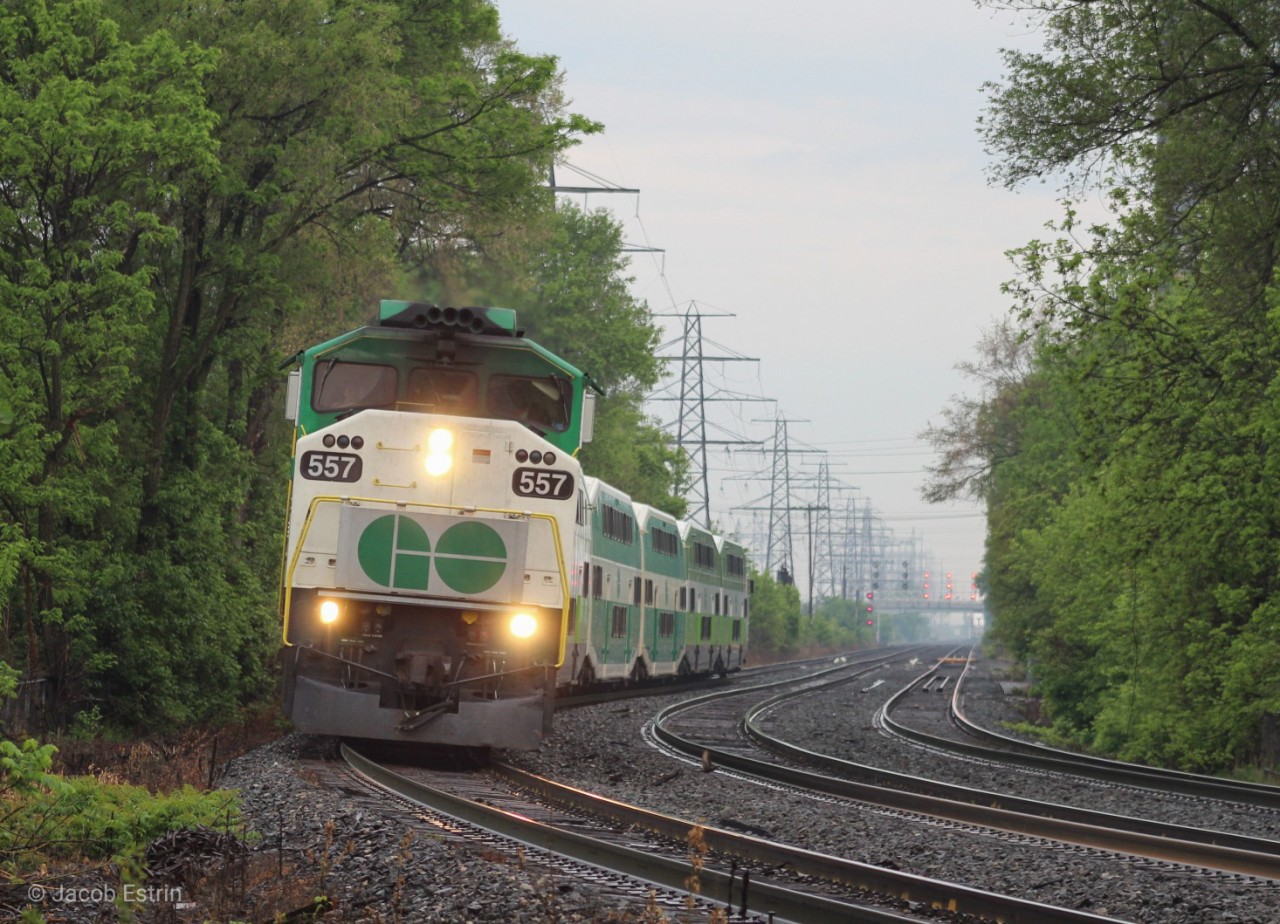 Due to Covid-19 GO Transit has been running a large amount of L6 trains which means that the F59's have been operating on each and every line daily! I was lucky enough to catch GO's oldest Locomotive on the Roster on a rainy Wednesday morning.