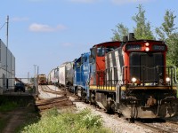My hopes of catching GMD-1 1408 on local 542 worked in my favour today on arrival at Guelph. The somewhat rare locomotive unit was transferred from out west earlier this year. It was nice catching it in the lead while switching the Guelph north spur, but unfortunately the crew called it a day before returning back to Preston. 