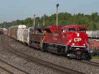 Waking up at the crack of dawn, I learned that CP 234 was working Wolverton Yard with CP 7053 and CP 7019.  The new SD70ACu's have been a breath of fresh air on CP for me so a pair of them with a shiny out of the box leader was highly appealing.  Figuring my best bet was Guelph Junction I made haste to get the above shot.  Many know that CP was a line that I would avoid heavily due to the constant parade of GE's but these new rebuilds are quickly changing my feelings.