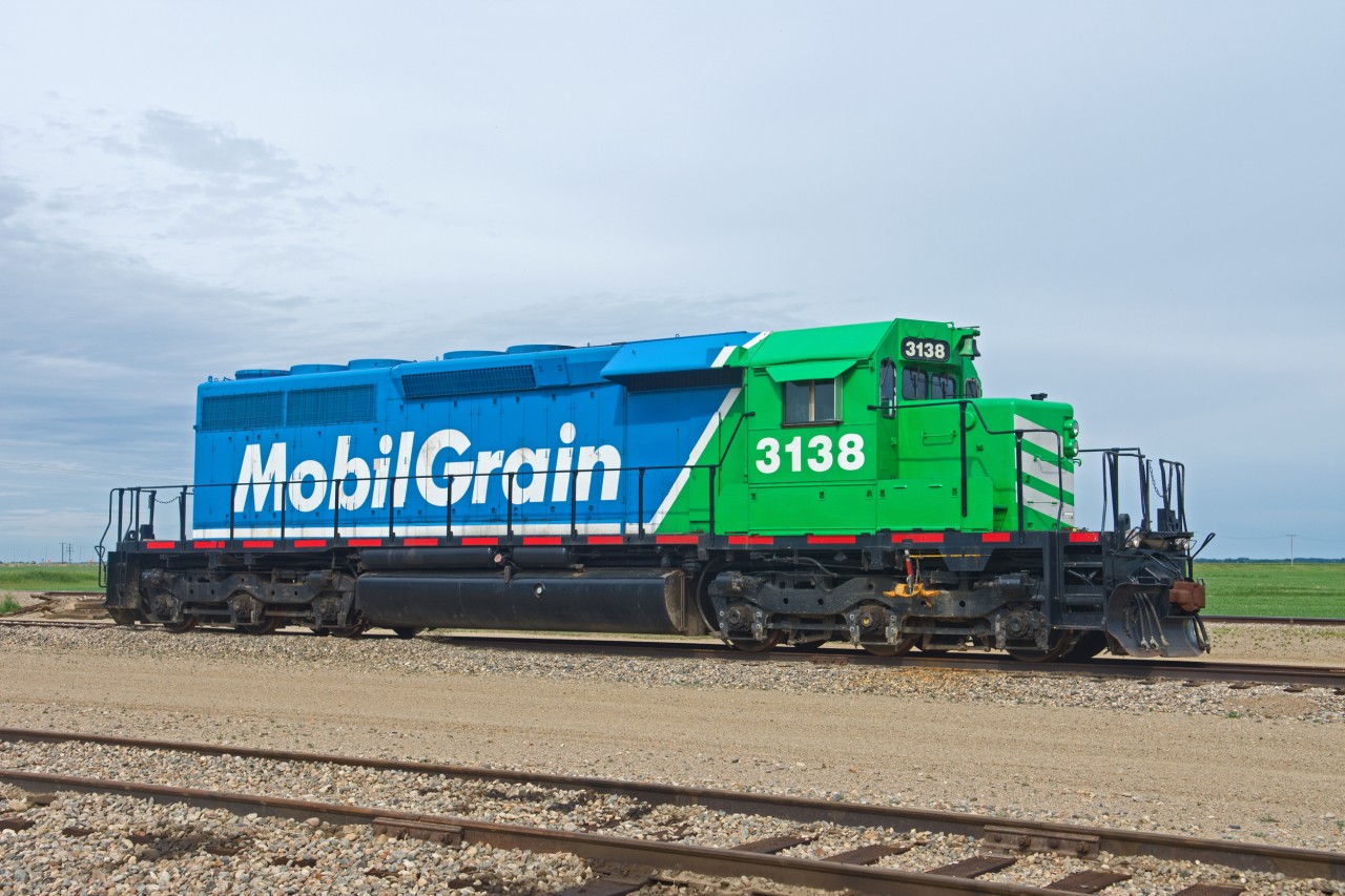 A clean MGLX 3138 poses for a clean roster shot at the company's small yard in Delisle Saskatchewan.