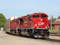 CP 234 flies through Galt on a hot June morning with a nice combo of units leading (6260 is trailing behind).