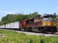 CP 246 flies past Mile 67 of the Hamilton Sub as they head south. 