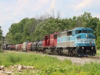Will this happen again? CP 246 heads south with CMQ 9023 and CP 6260 trailing behind. Will CP have more surprises this year?