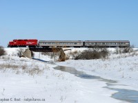 The Orangeville-Brampton Railway's Credit Valley Explorer tourist train operated for about 14 years, an interesting fact is an agreement between CP and the OBRY where in the event of mechanical issues CP would supply a loaner engine if the OBRY needed one. This did not happen often, but in 2014 CCGX 4009 was having problems and a substitute was required. The first one was, <a href=http://www.railpictures.ca/?attachment_id=20690 target=_blank>CP 8249</a>, but after the GP9 proved unreliable, they assigned a brand new, pride (at the time) of the fleet GP20C-ECO 2267 with barely 1000 miles on the odometer. With repairs dragging on and a tourist train coming up on the schedule we had a fish in the barrel opportunity to photograph a unique move that to my knowledge , only happened this weekend. 
