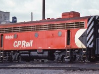 <br>
<br>
 'Hump Service Only ' CP Rail #6800 ,  rebuilt from #4445 (GMD F7B 1952)  in 1983
<br>
<br>
  renumbered #1018 in 1996, sold to National Railway Equipment June 1999
<br>
<br>
….to the left FP9-A  #1406 ( GMD 1954), hopefully not in 'hump service only'....
<br>
<br>
 to the right SD40-2 #5942
<br>
<br>
 …..the eighties: the MultiMark was everywhere...
<br>
<br>
 At  CP Rail Alyth, September 1983 Kodachrome by John Baker, collection of Steve Danko 
<br>
<br>
