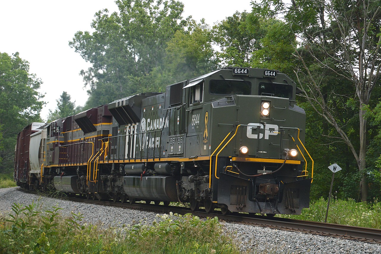 For the second time in "recent memory" I have a current photo that I feel is worth posting; and I am sure many others went out to grab this great move in the past couple of days.  The weather for #247 was mostly dull overcast down in Niagara, but even so I felt this shot of CP 6644 and 7016 was worthy.  The view is on the approach to Church St in Fenwick. A nice curve that is pretty well unmanageable on a sunny day due to the angle and the trees so was a good choice for today. The train encountered a couple of slow orders as well as it's work in Welland, and that gave me a few more opportunities between Fort Erie and Grassie than I expected.