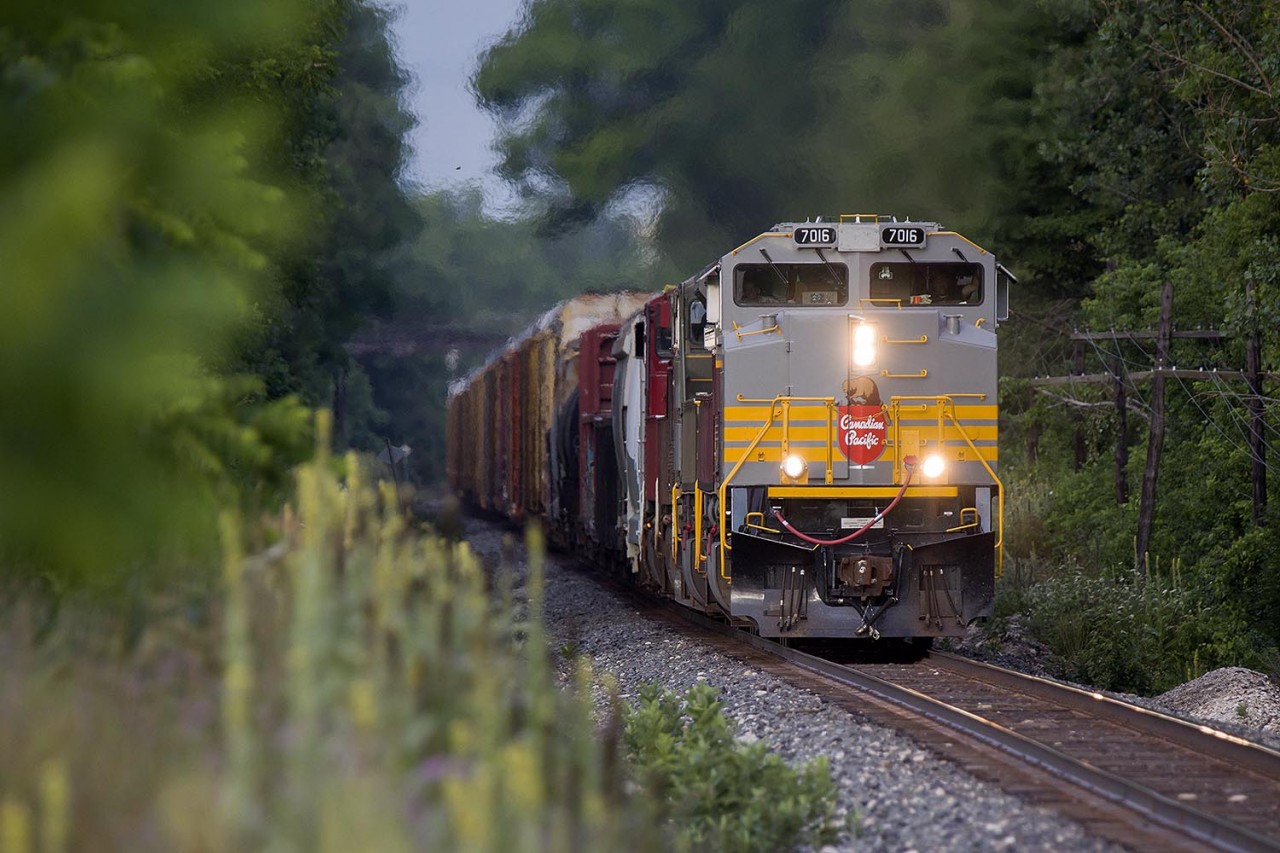 7016, 6644, and 2 GE's that no one could care less about lead 234 past the Killean mileboard (the siding now a one ended storage track)and hour after sunrise. If I had one wish, it's that power control would make these incredibly special units the leaders, or outward facing DPU's on the tailend. It's a small slice of Canadian history that I should should always be on display. 6644 is nice, but these are in a league of their own