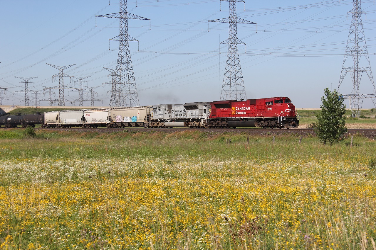 Happy Canada Day 2020! CP 234 coasts eastbound to Toronto entering Mississauga city limits at 9th Line. Power was CP 7006-CP 7023.
