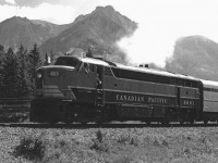 As requested by Bob, here's another shot of the August 8, 1971 NMRA excursion from Calgary to Field (return). Thanks to Steve Host for his help restoring this back-lit shot.