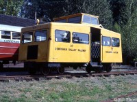 Cowichan Valley Railway 27 is a home-built 36" gauge gas mechanical crew transporter car, built by and originally owned by British Columbia Electric Railway as their #6 and used on their 5.5 mile line from Jordan River dock to the BCER dam site. The car was acquired by the museum in 1968.