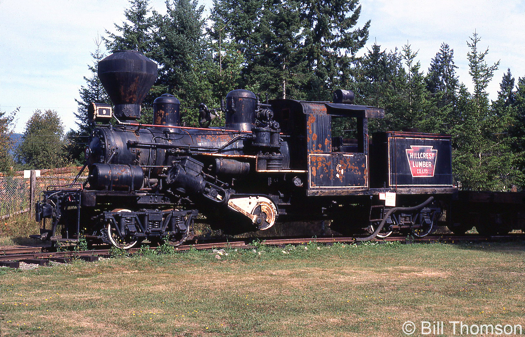 HOナロー9mm 14-ton Climax type Loco 森林鉄道 Railpictures.ca - Bill Thomson Photo: Hillcrest Lumber Company 9