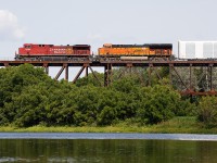 Just a little out of the ordinary as 147 crosses the Grand River just after noon.